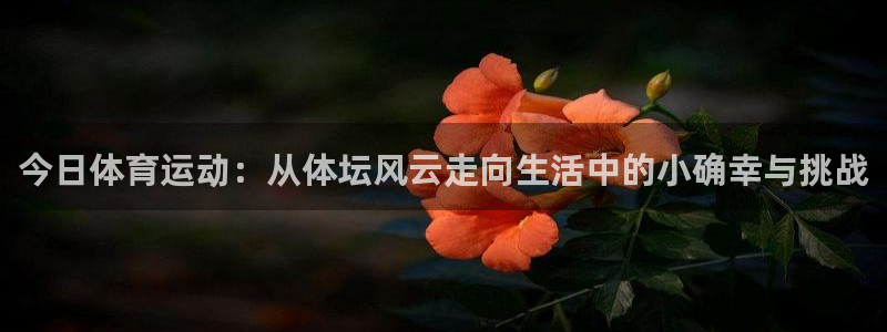 必一运动官网入口：今日体育运动：从体坛风云走向生活中的小确幸与挑战
